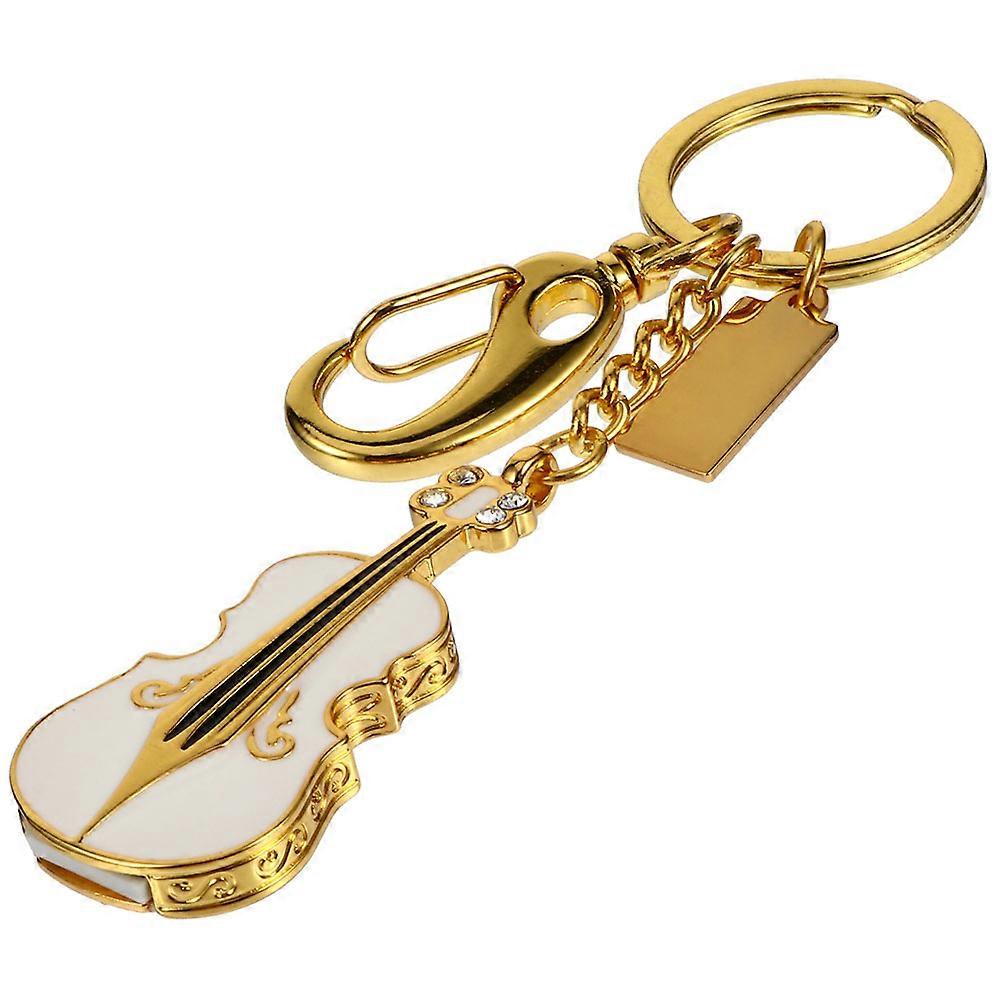 Violin Shape USB Flash Drive Thumb Drive Compact Metal Data Storage School Business Daily Usage 8GB 1Pack