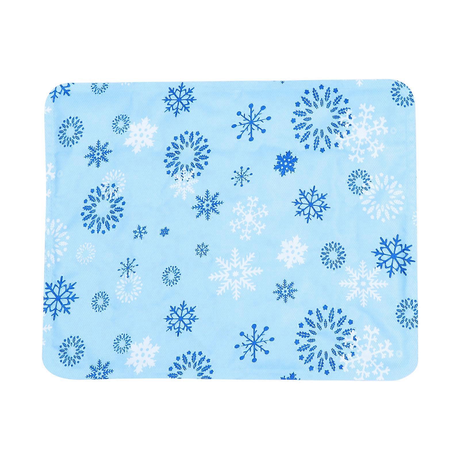 Blue Durable Cooling Mat with Gel for Dogs and Cats Rapid Cooling PVC Material 39.37x25.59 Inches