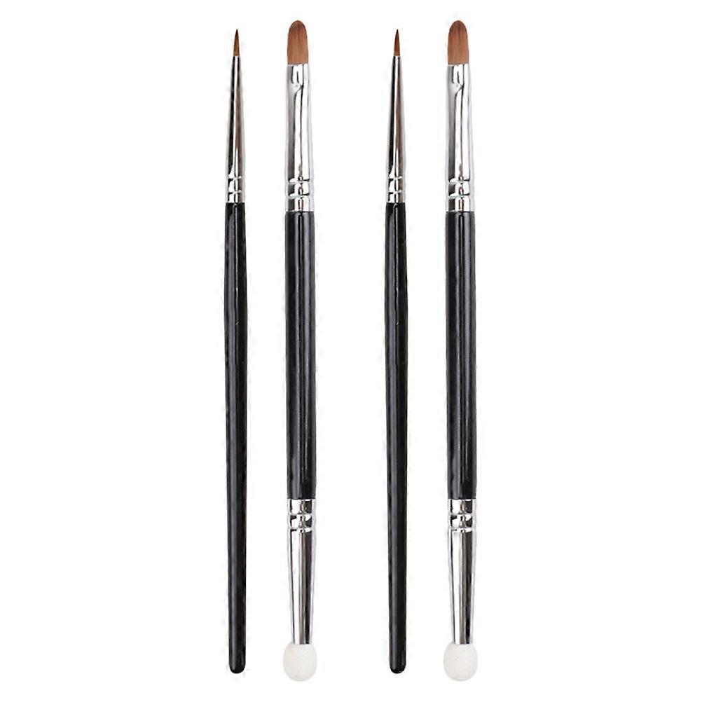 4pcs Head Tear Ditch Concealer Brush for Acne & Flaw Coverage – Lightweight, Portable, Sensitive Skin Friendly Cosmetic Tool