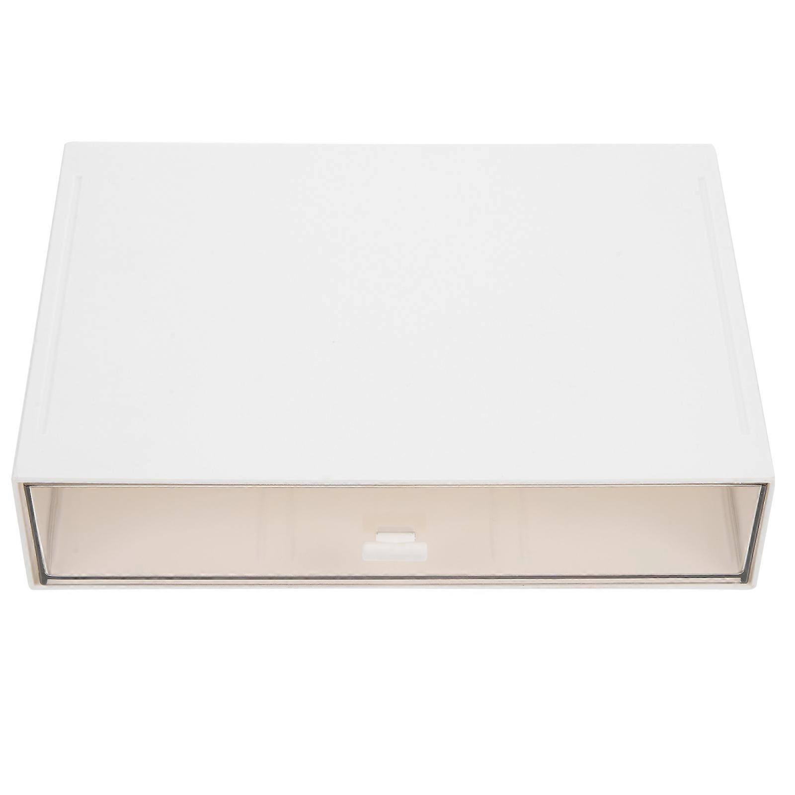 Makeup Organizer Storage Box Clear Desktop Sundries Cosmetics Holder Rectangular Simple Design For Home Organization 1Pack