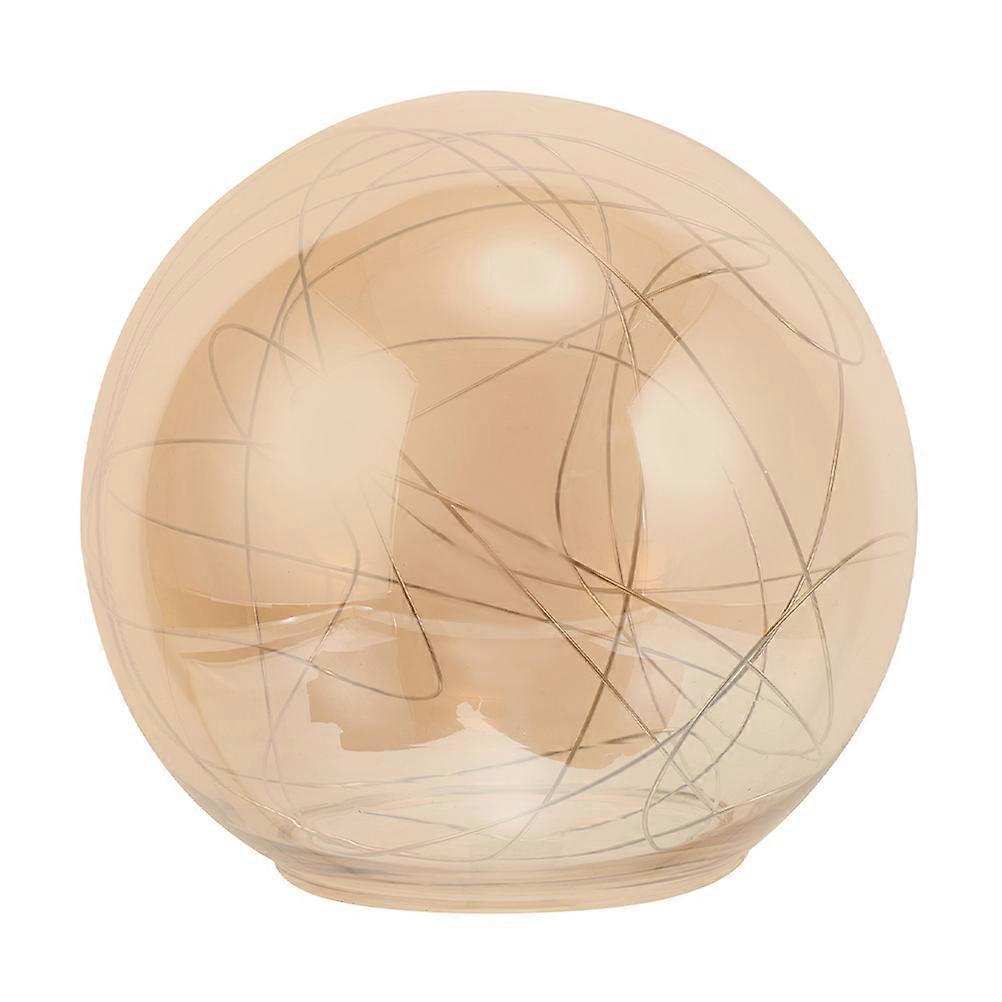 Glass Ceiling Lamp Shade   Artistic Ball Design with Open Structure for Warm Light Dispersion, Compatible with Indoor Lighting Fixtures