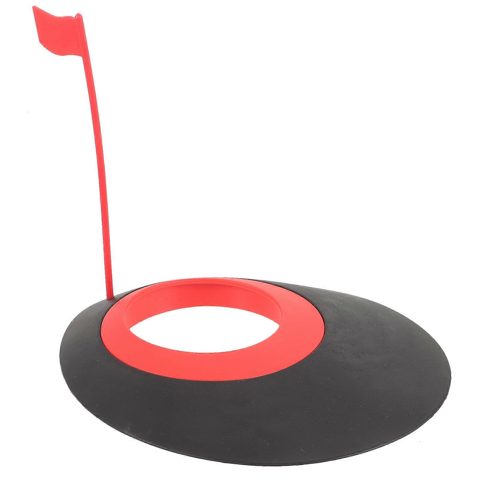 Portable Golf Putting Hole Cup with Flag for Indoor/Outdoor Practice – Compact Lightweight Design for Smooth Rolling, Ideal for Golf Enthusiasts and