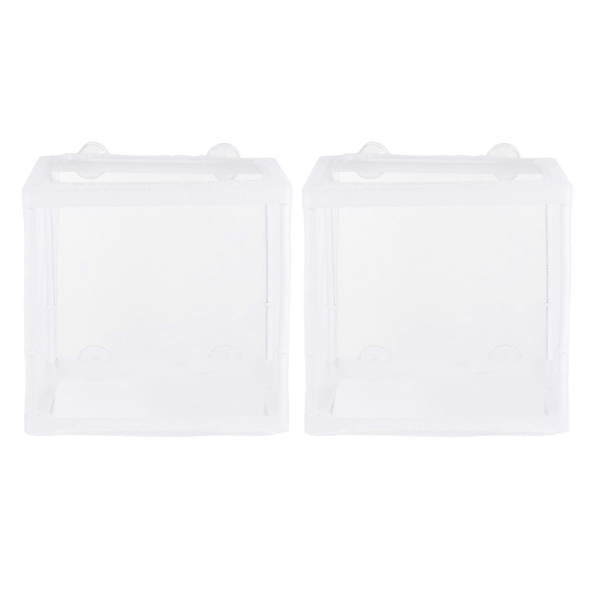 Net Fish Tank Breeding Box Floating Isolation Box Home Fish Tank Small Hatching 2Pcs