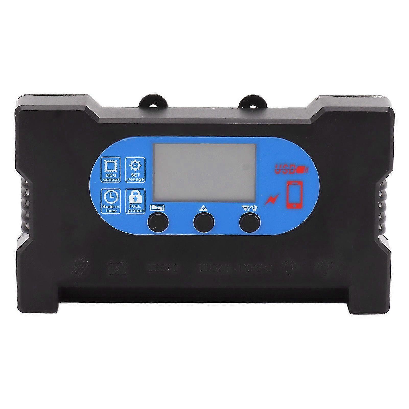 5V Solar Charge Controller Solar Panel Charge Controller with Fast Charging Dual USB Type C Port 20A Edition 0619