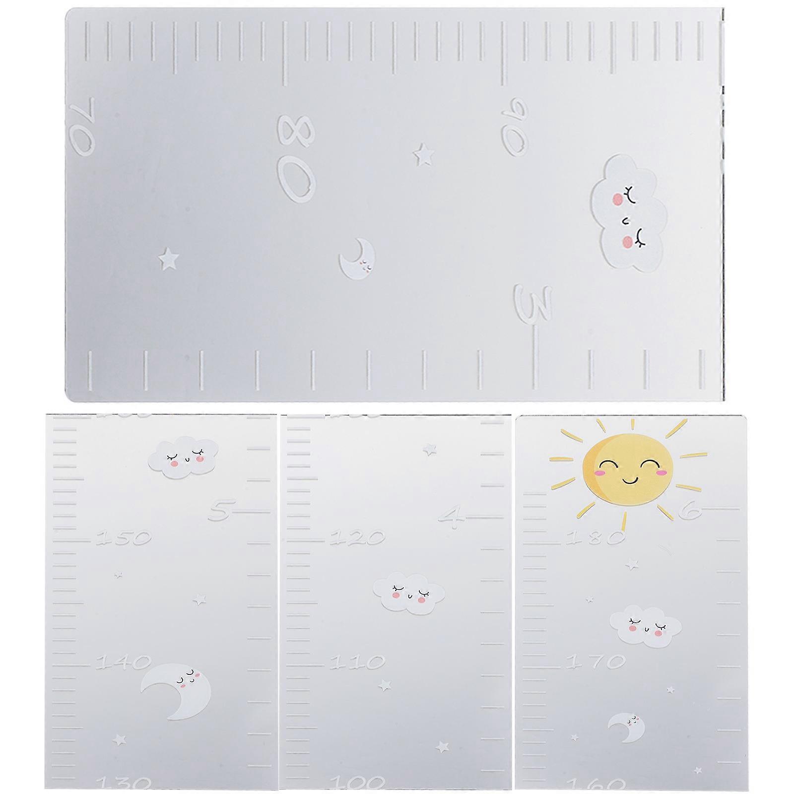 Childrens Height Wall Chart Mirror Ruler Growth Chart For Toddler Home Wall Decoration Height Measurement 1 Set