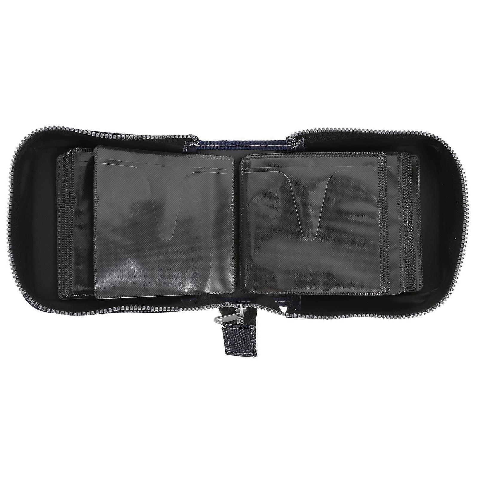Portable CD Storage Case with Zipper – Dustproof & Scratch Resistant DVD Media Organizer for Home and Car Use