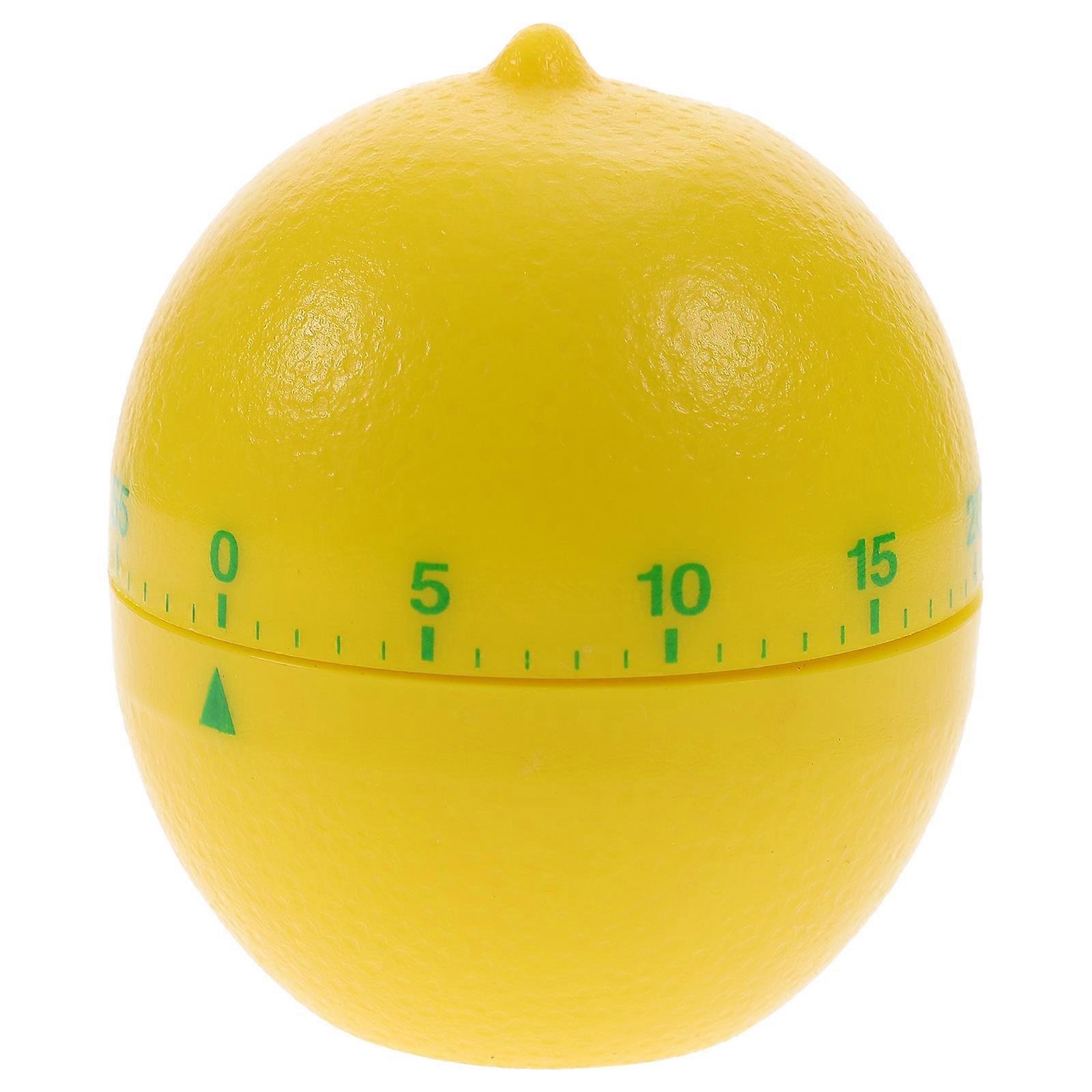 Kitchen Alarm Timer Lemon Shape Kitchen Use Orange 6.00X6.00X7.50cm Frying 1Pack