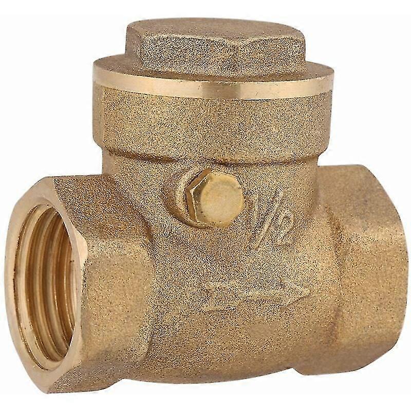 Female Thread Brass Check Valve Flapping Check Valve Compressor Connector Pump Tool Prevent Water Backflow