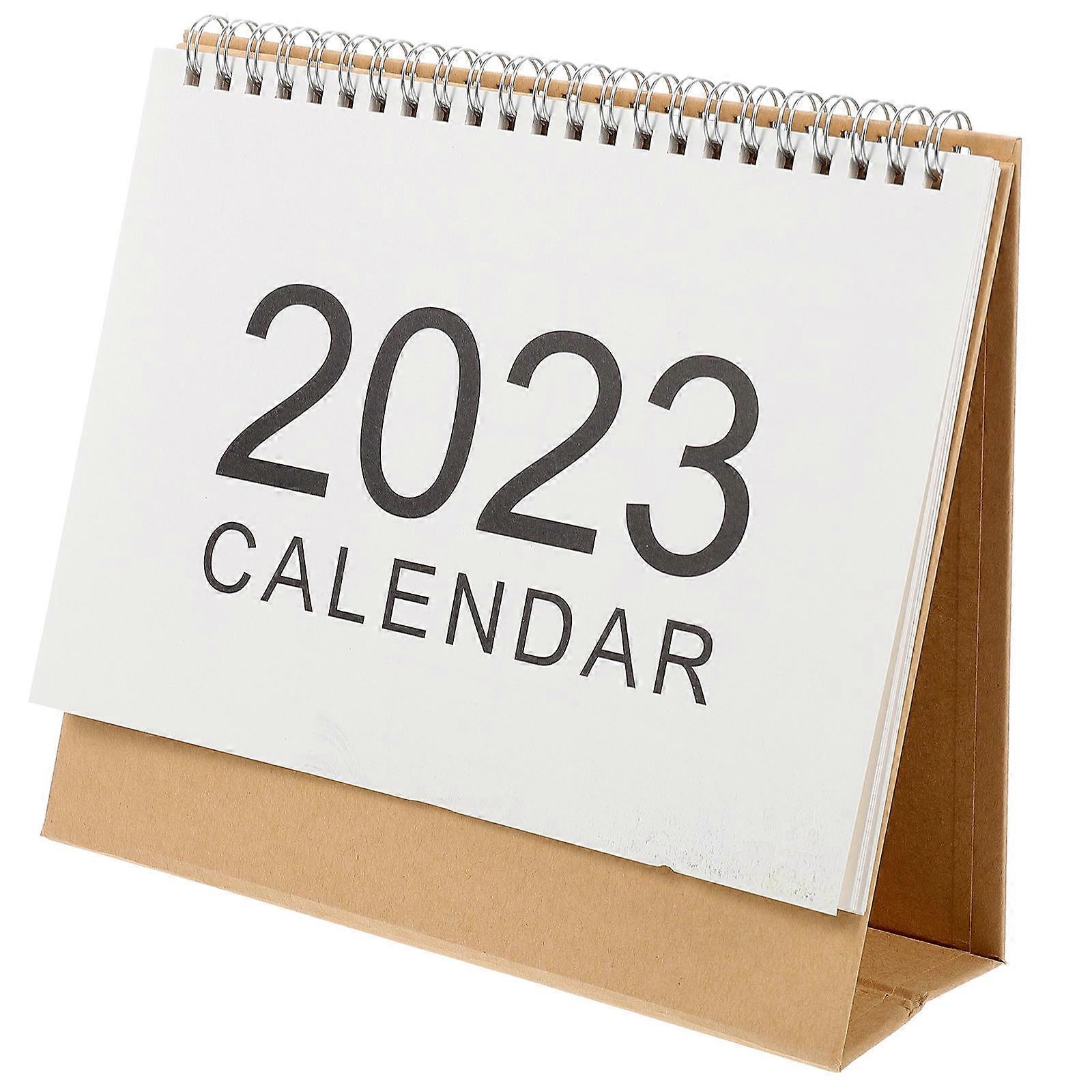 Creative Calendar Desk Standing Countdown Scheduling Simple Office 21x18cm 1Set