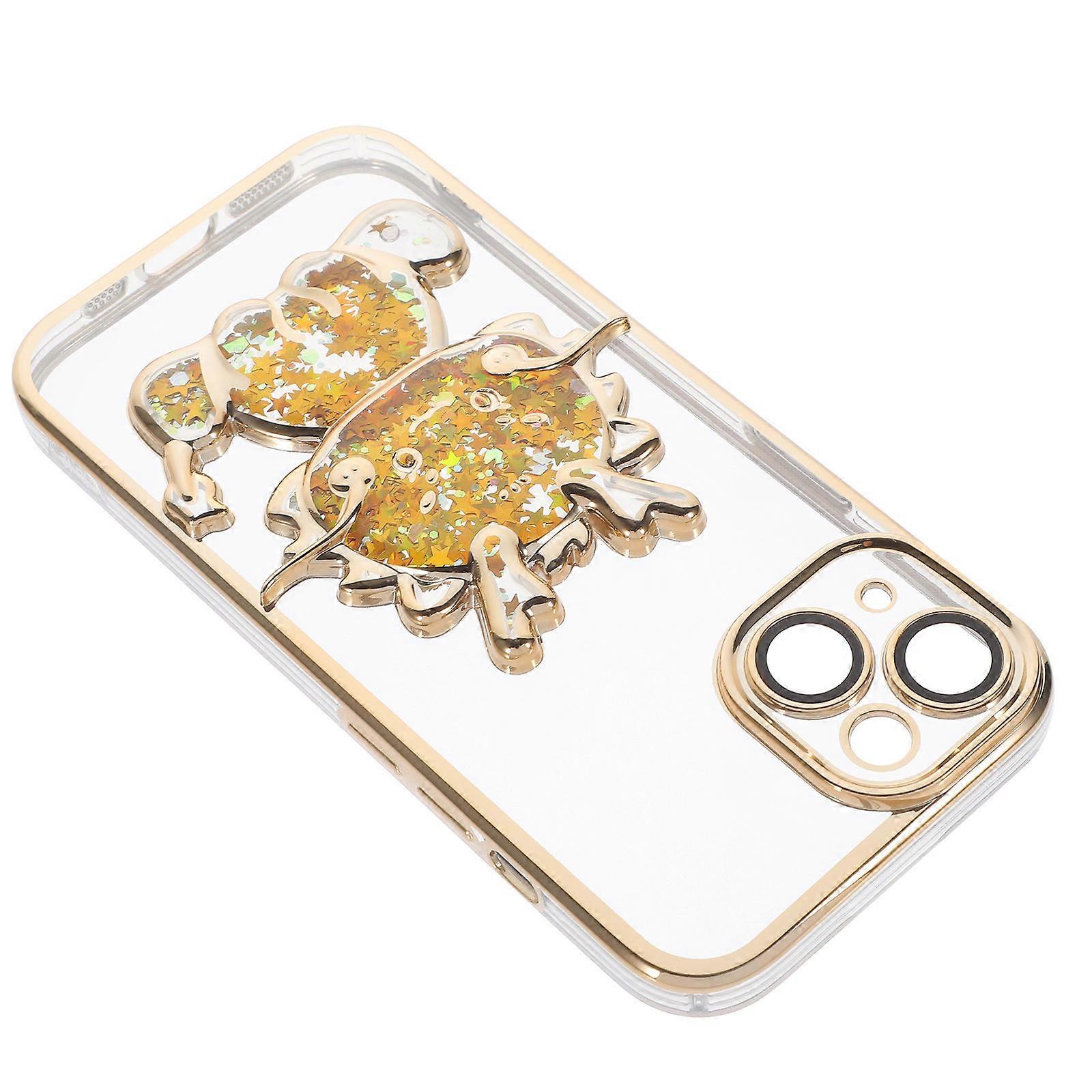 Cute Floral Phone Case Decorative Mobile Phone Cover Cellphone Shell 15 Transparent Rectangle Shape Outdoor Activities 1Pack