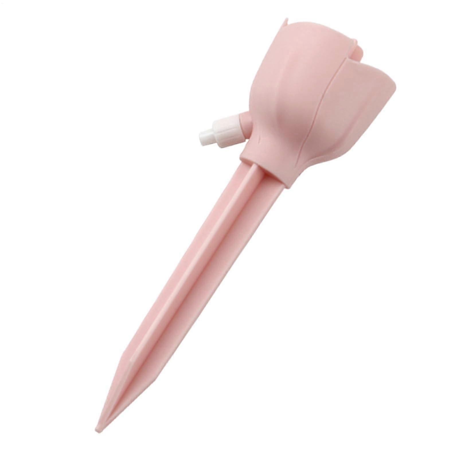 Automatic Plant Watering System Smart Dripper Timer Stakes for garden houseplant pink