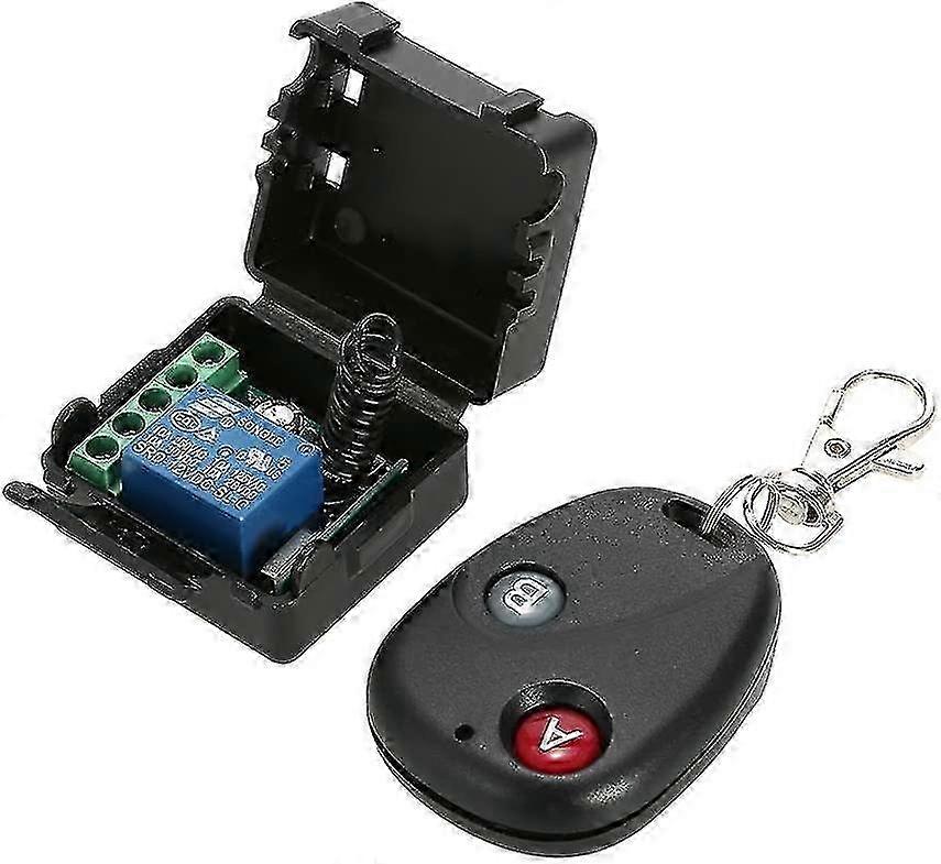 433MHz DC 12V Wireless Remote Control Switch, Relay Receiver Module for Garage, with 1 Remote Control
