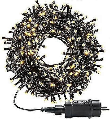 2024 LED fairy lights outside and inside warm white Christmas lighting fairy lights with 8 light modes + timer + memory function, waterproof for Chris