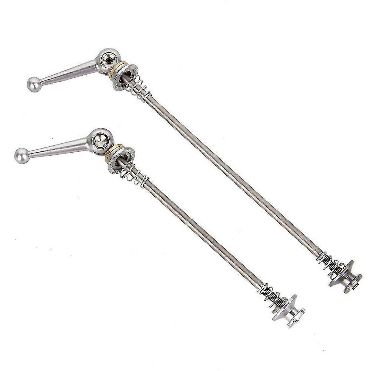 Bicycle Skewers 1 Pair Ultralight Titanium Quick Release Bicycle Hub Skewers for Road Bike,Silver
