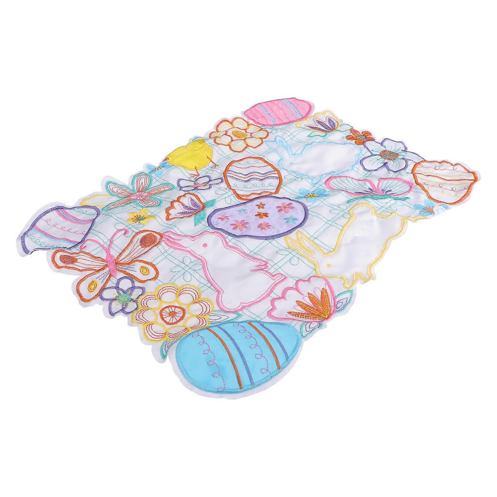 Table Mat Placemats Set Easter Celebration Home Decoration Multi 48x34cm Table Protection 1Set