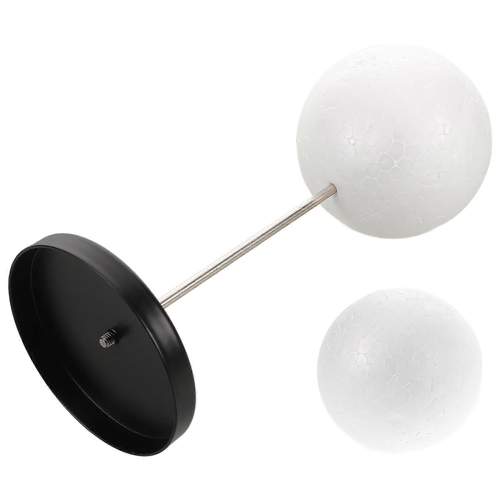 Mannequin Head Stand Wigs Hat Holder Hair Stand Display Supporter Metal Foam Compact Portable Styling Assistance 1 Set