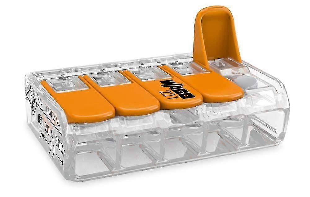 Wago 5-LeiterCompact Connection Clamps(10 pieces) 221-415Compact Splicing Connectors