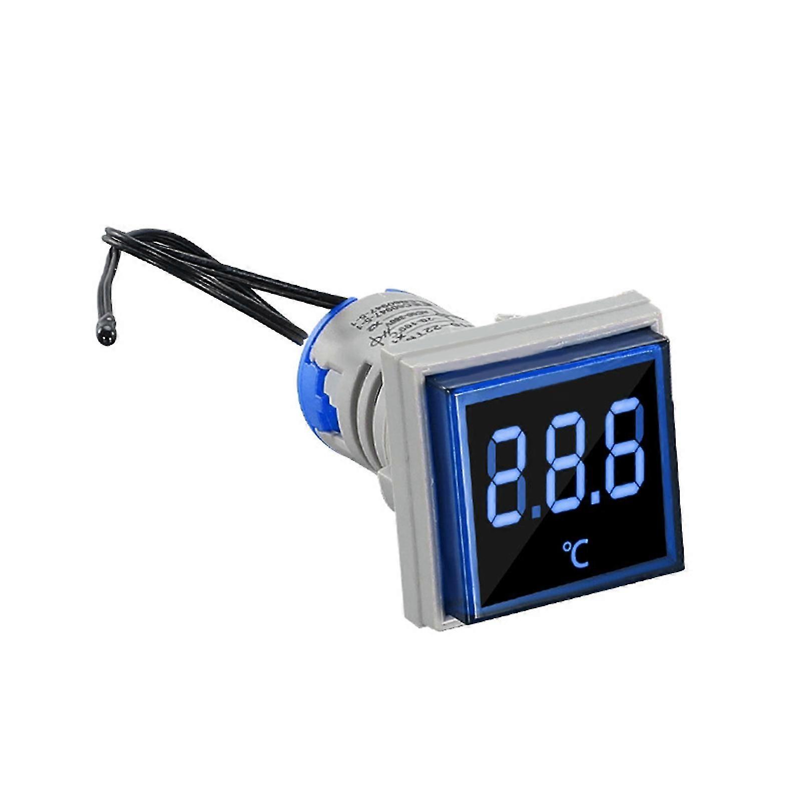 220V -20-199'C Precisions Temperature Monitors Featuring Square Digital Display for Kitchens Bedrooms Offices and Lab Yellow