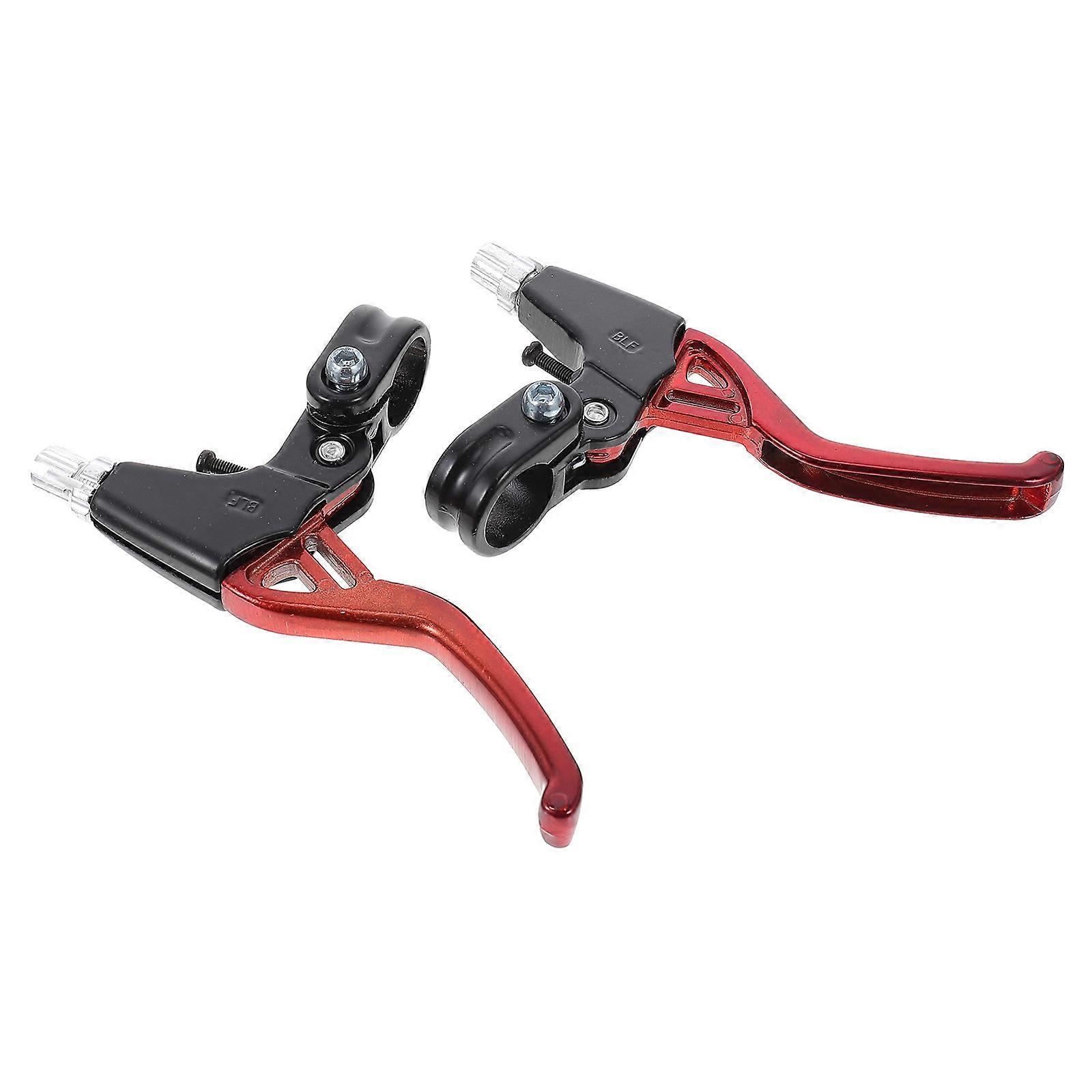 Aluminum Brake Levers Metal Bike Brake Handles for Emergency Situations While Riding Red 15.6X8.5X3CM Safety Improvement 1 Pair