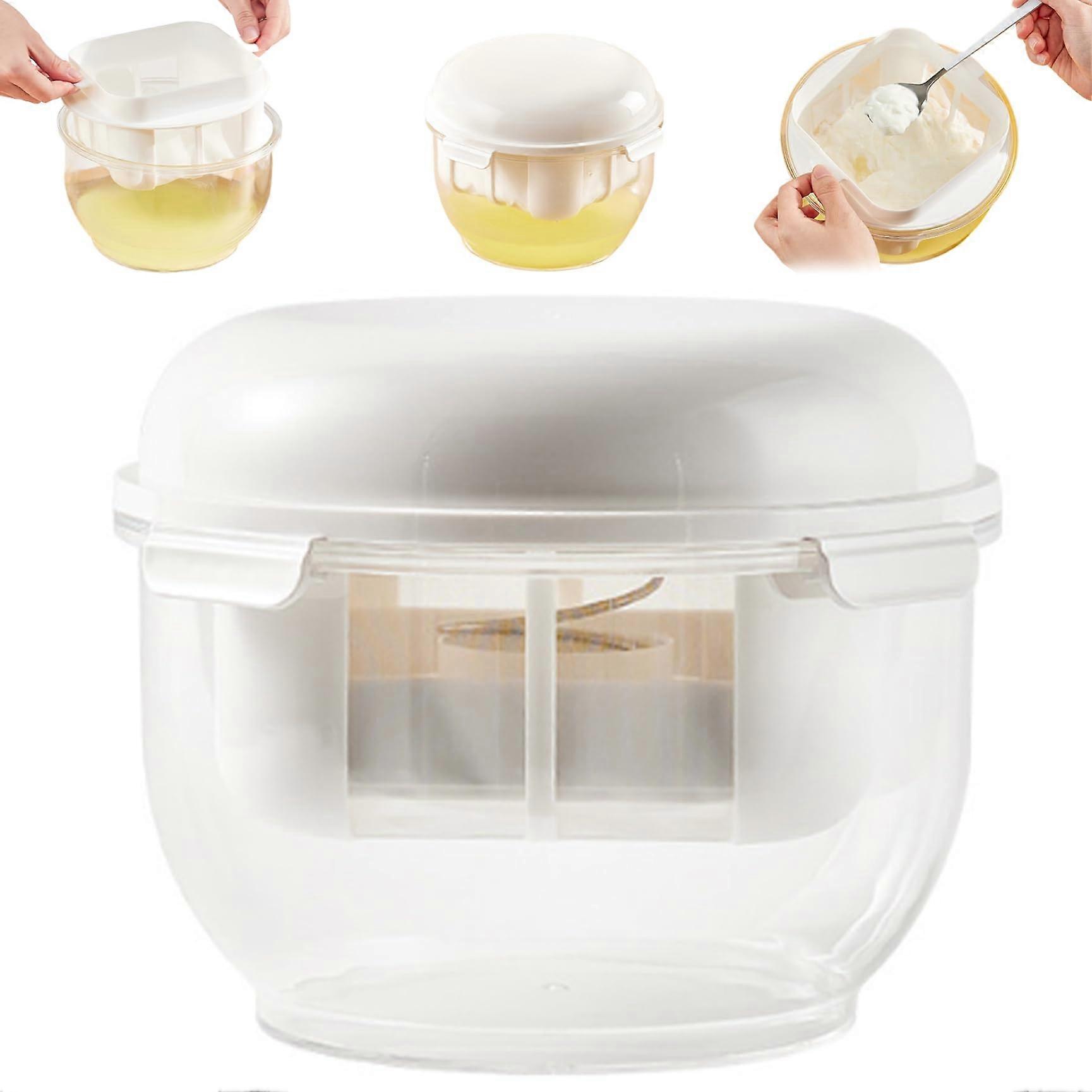 Yogurt Strainer Ultra Fine Mesh With Lid BPA Free For Greek Yogurt Maker