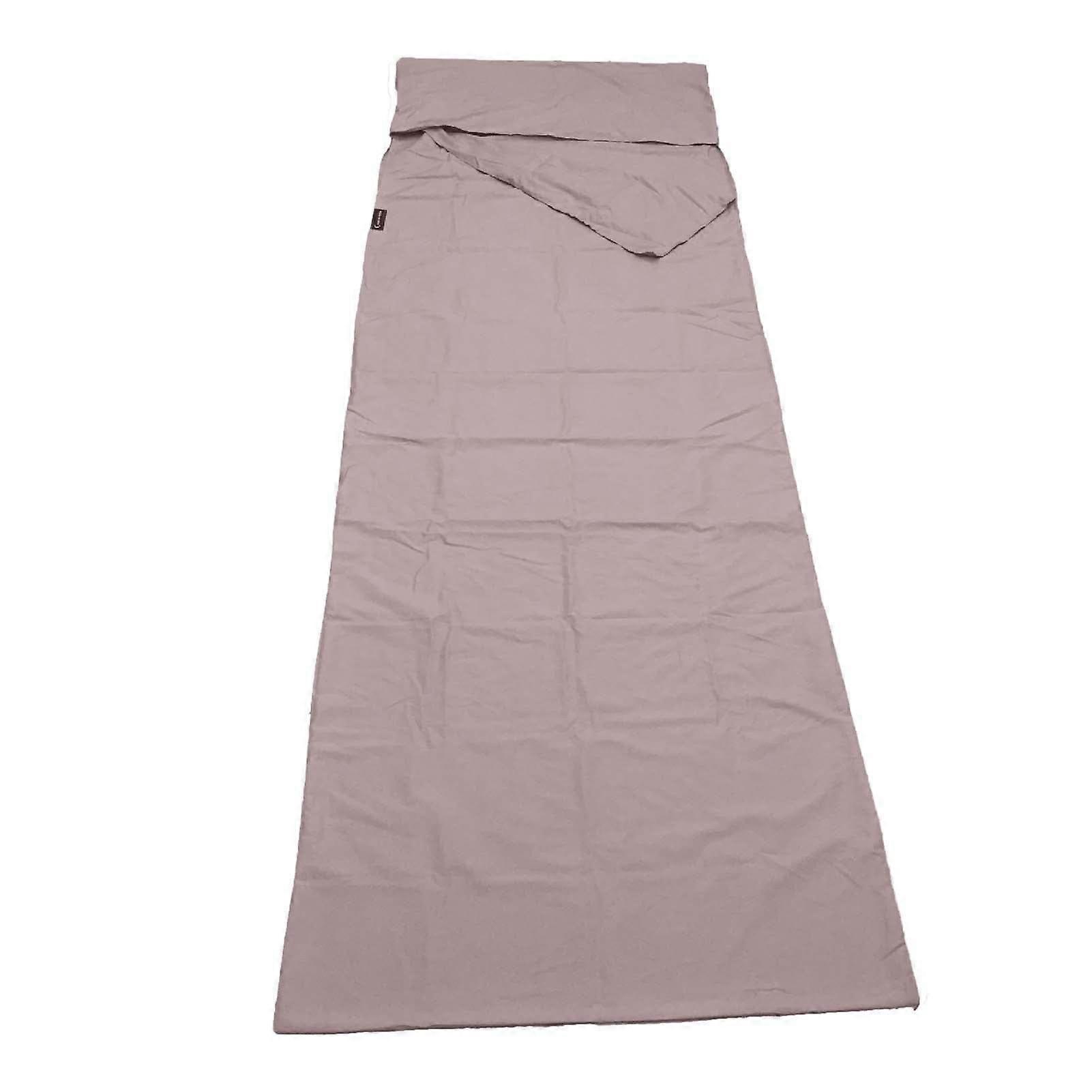 Sleeping Bag Liner Outdoor Camping Foldable Travel Soft Warm Khaki (75*210cm)