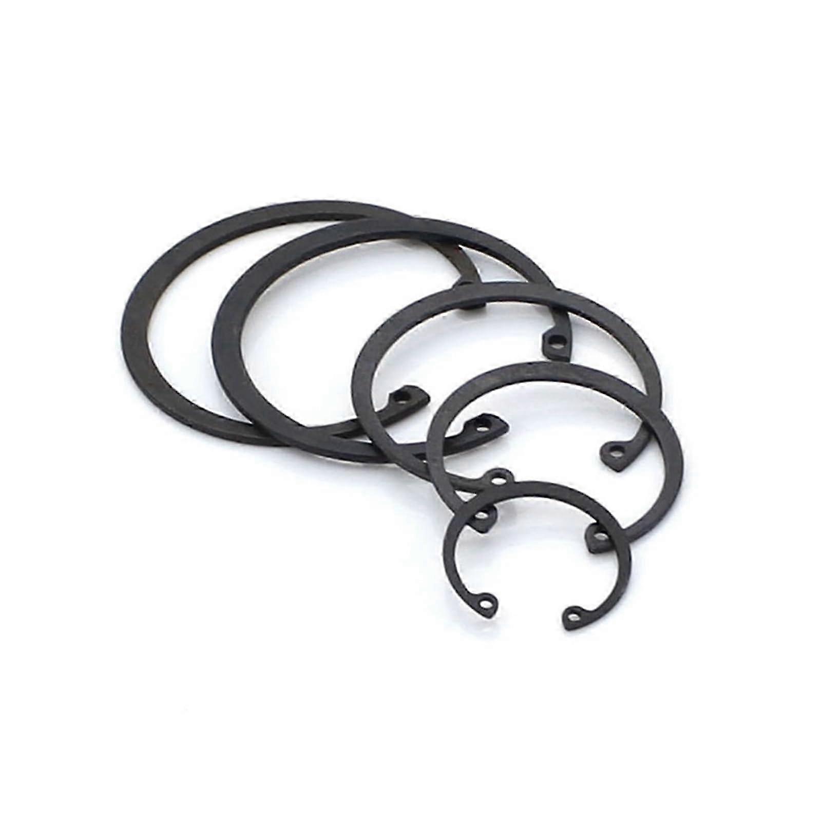 C Clips Retaining Ring for Hole Black 65 Manganese Steel Washer Internal Retaining Ring Shaft Circlip Suitable for Various Sizes M6-M80(M48)