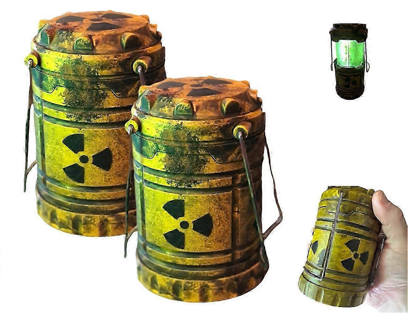 Compact Nuclear Reactor-Inspired Outdoor Lamp, Portable Camping Lantern, Foldable Camping Light