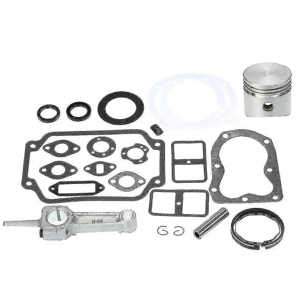 Silver Engine Rebuild Kit Fit For K181 8hp M8 W/free Carburetor And Tune Up Gasket Set