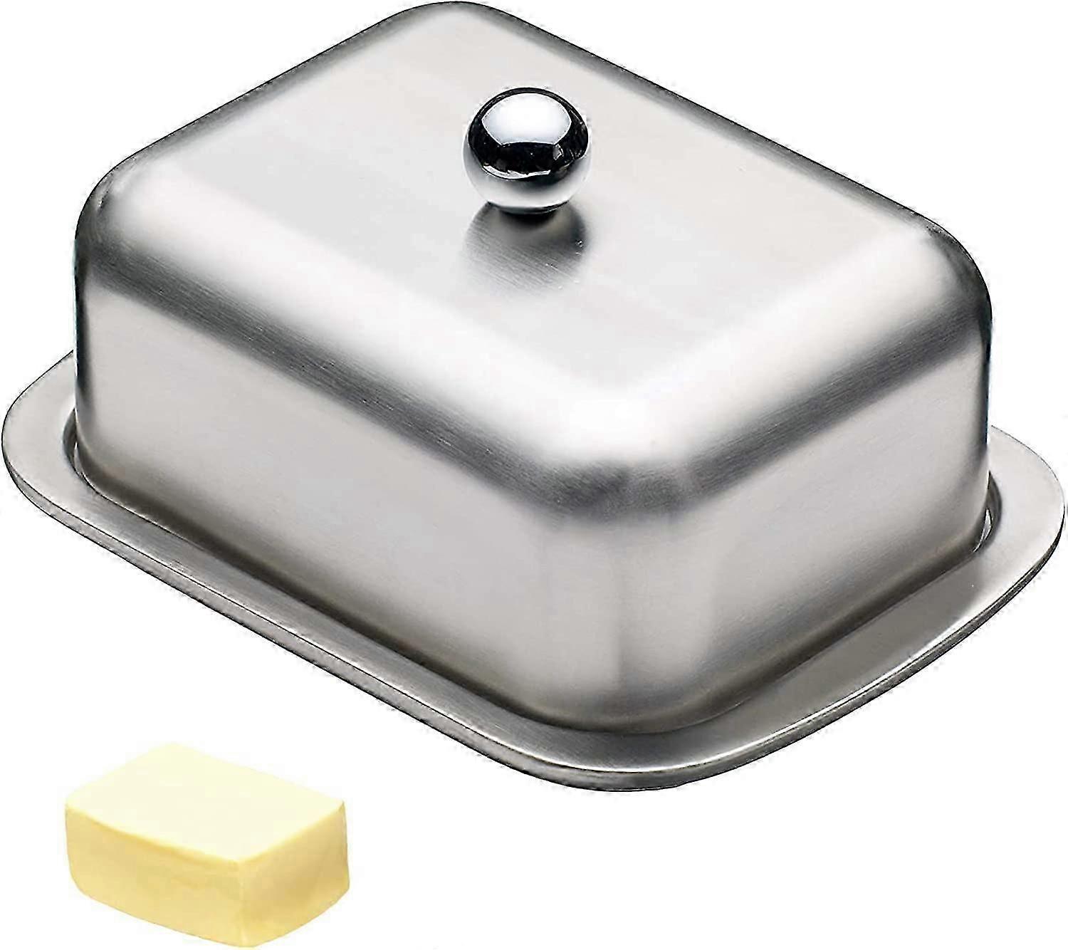 Stainless Steel Butter Dish with Lid Fridge Butter Dish Stainless Steel Butter Container with Lid for Butter Dishwasher Safe Butter Dish