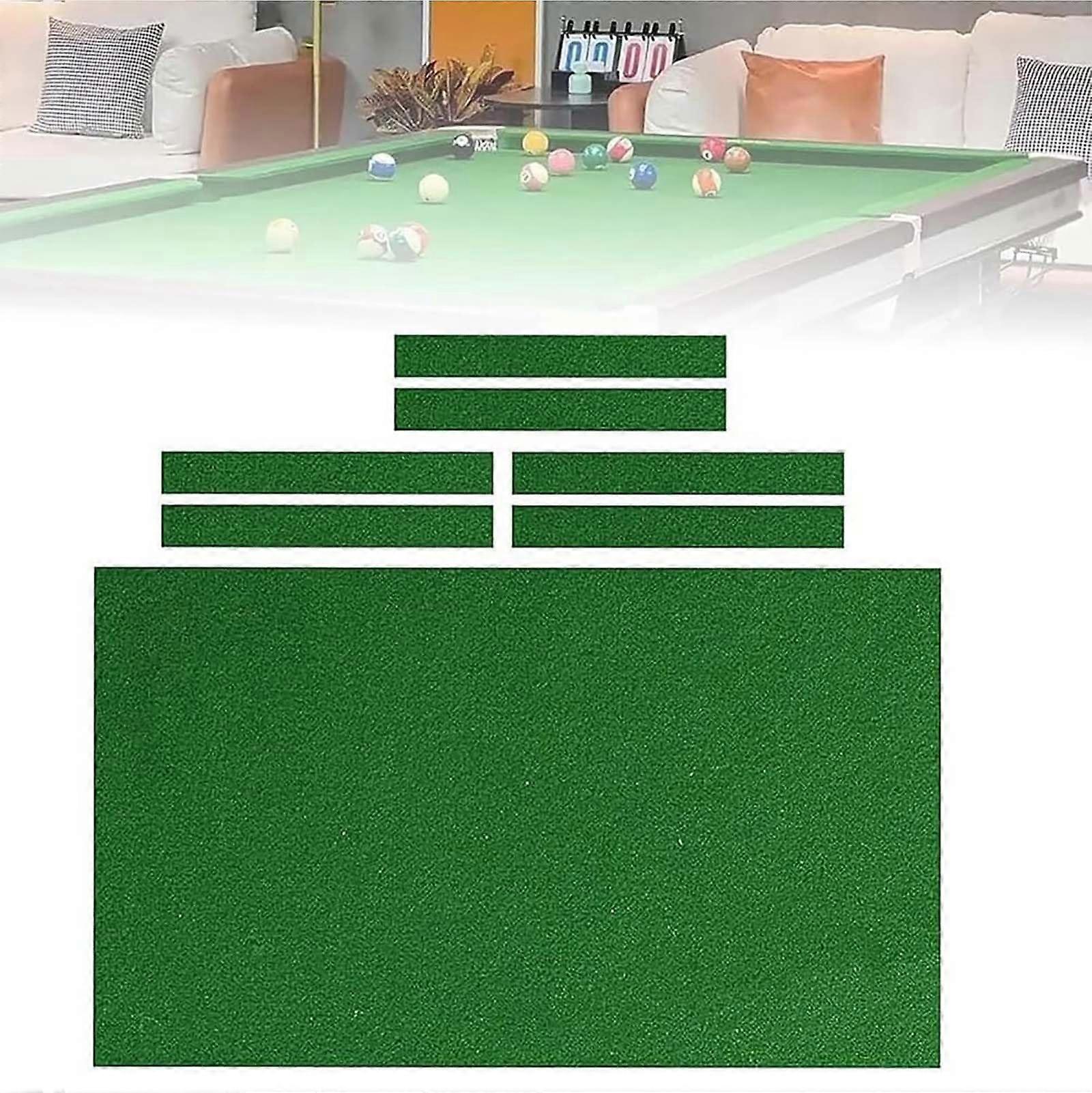 Portable Pool Table Felt Set for 7/8/9 Foot Billiard Tables Professional Stretchable Cover, 04.7 ft (7FT) Size