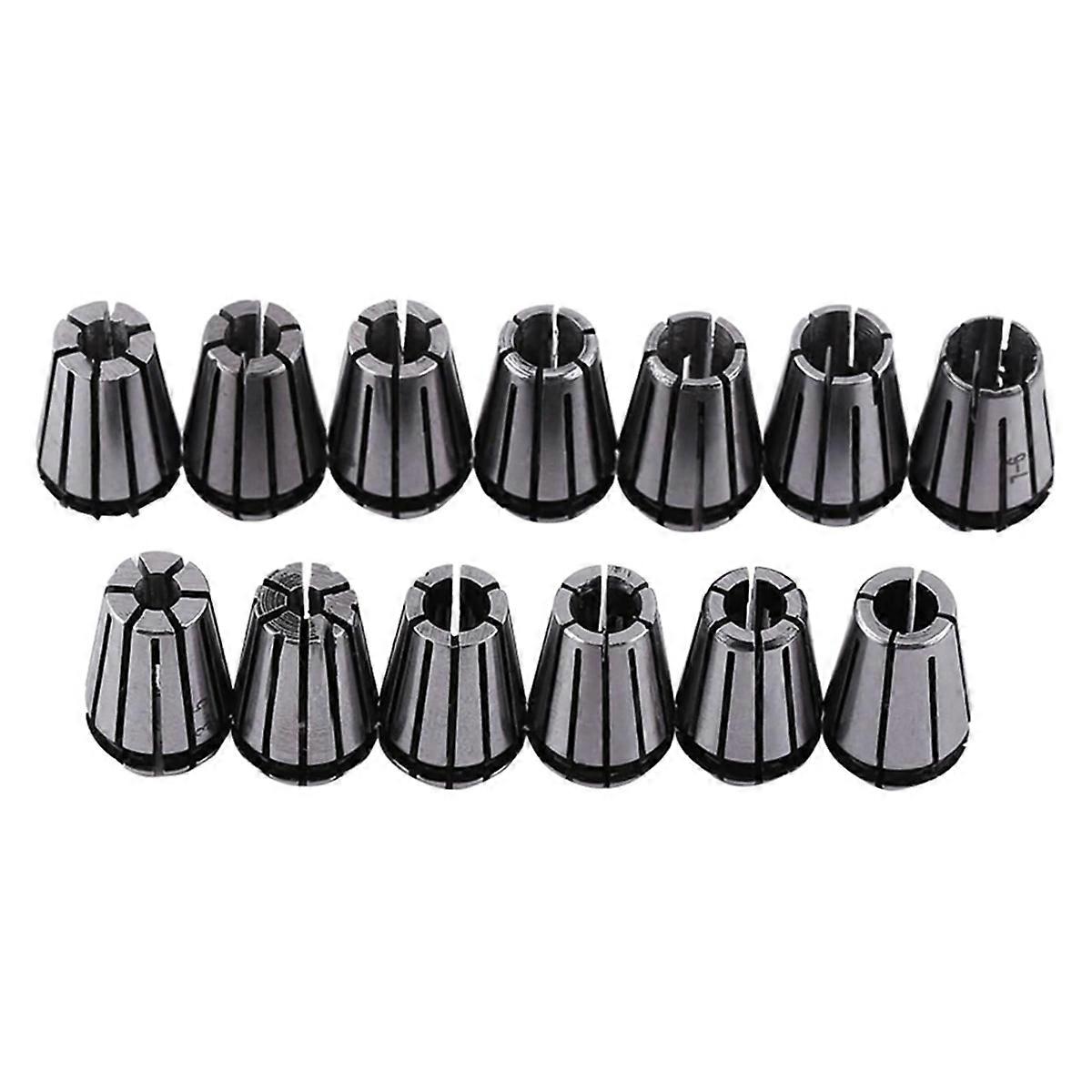 15PCS ER11 Collet Set, Spring Collet Chuck, CNC Spindle Collet, 65Mn Spring Steel Replacement Colle