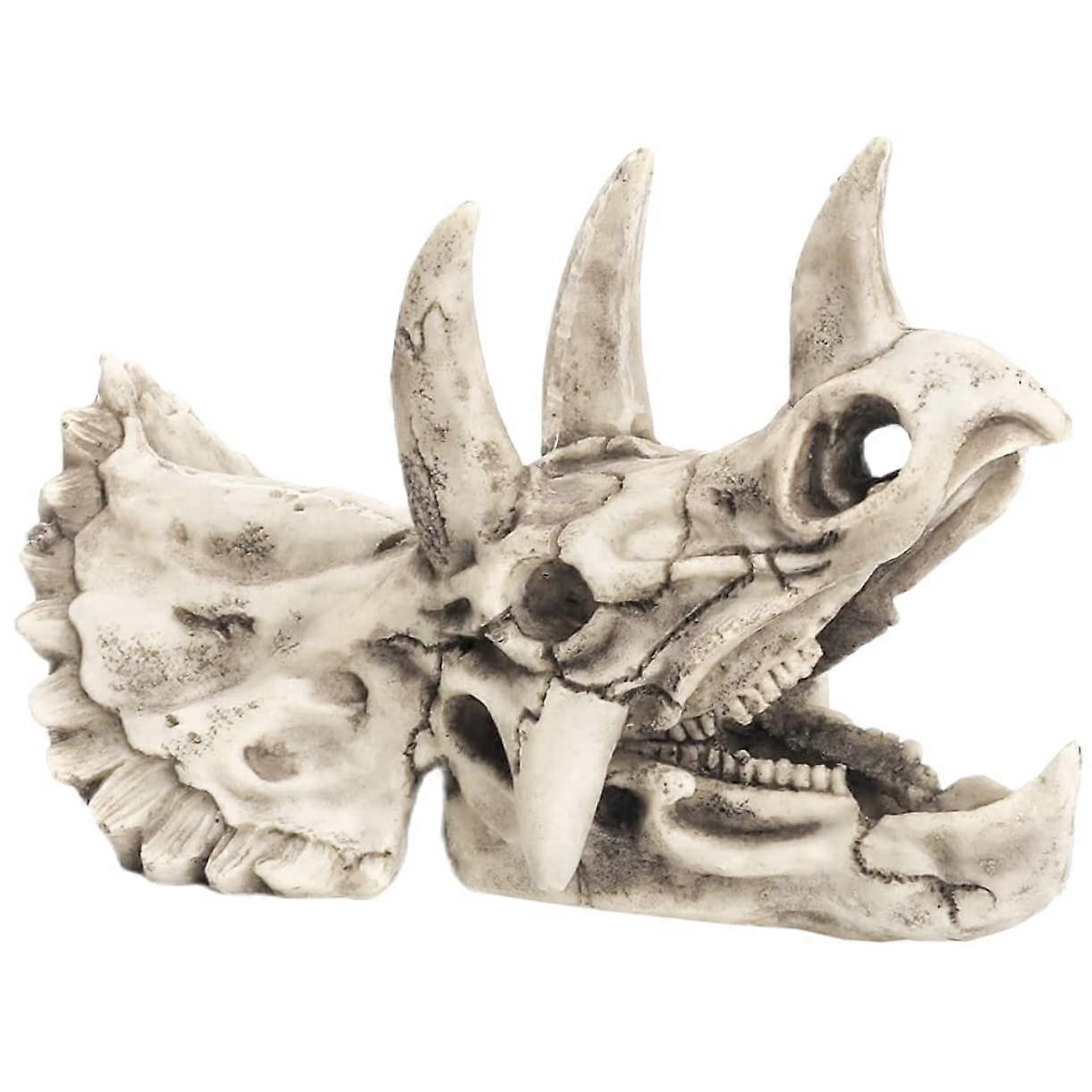 Aquarium Skull Decoration Resin Ornament for Shrimp Hiding Place Durable Strong for Fish Tanks and Terrariums