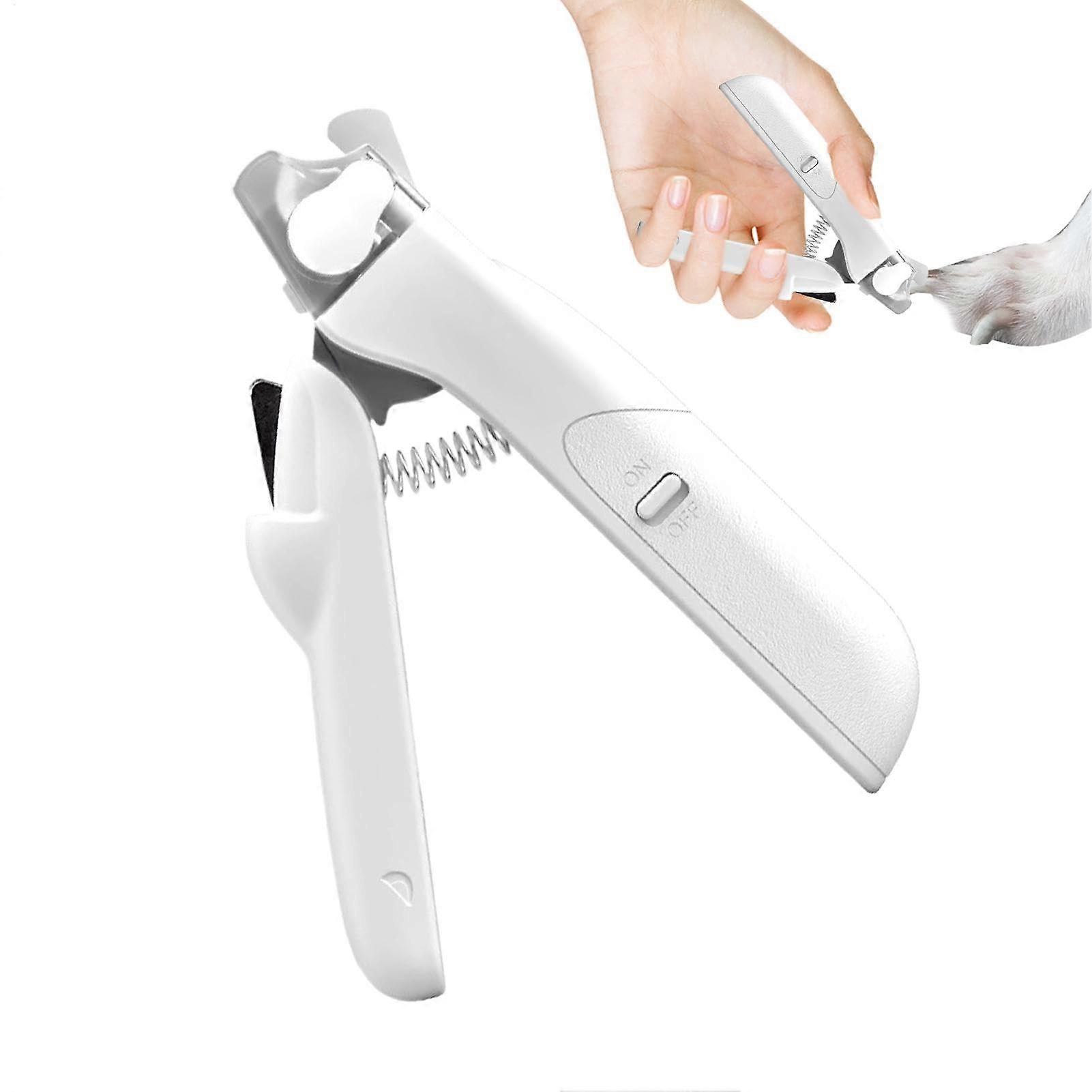 Cat Claw Tipper and Dog Nail Cutter with LED Lights - Heavy Duty Professional Toenail Trimmer for Cats, Rabbits, and Guinea Pigs