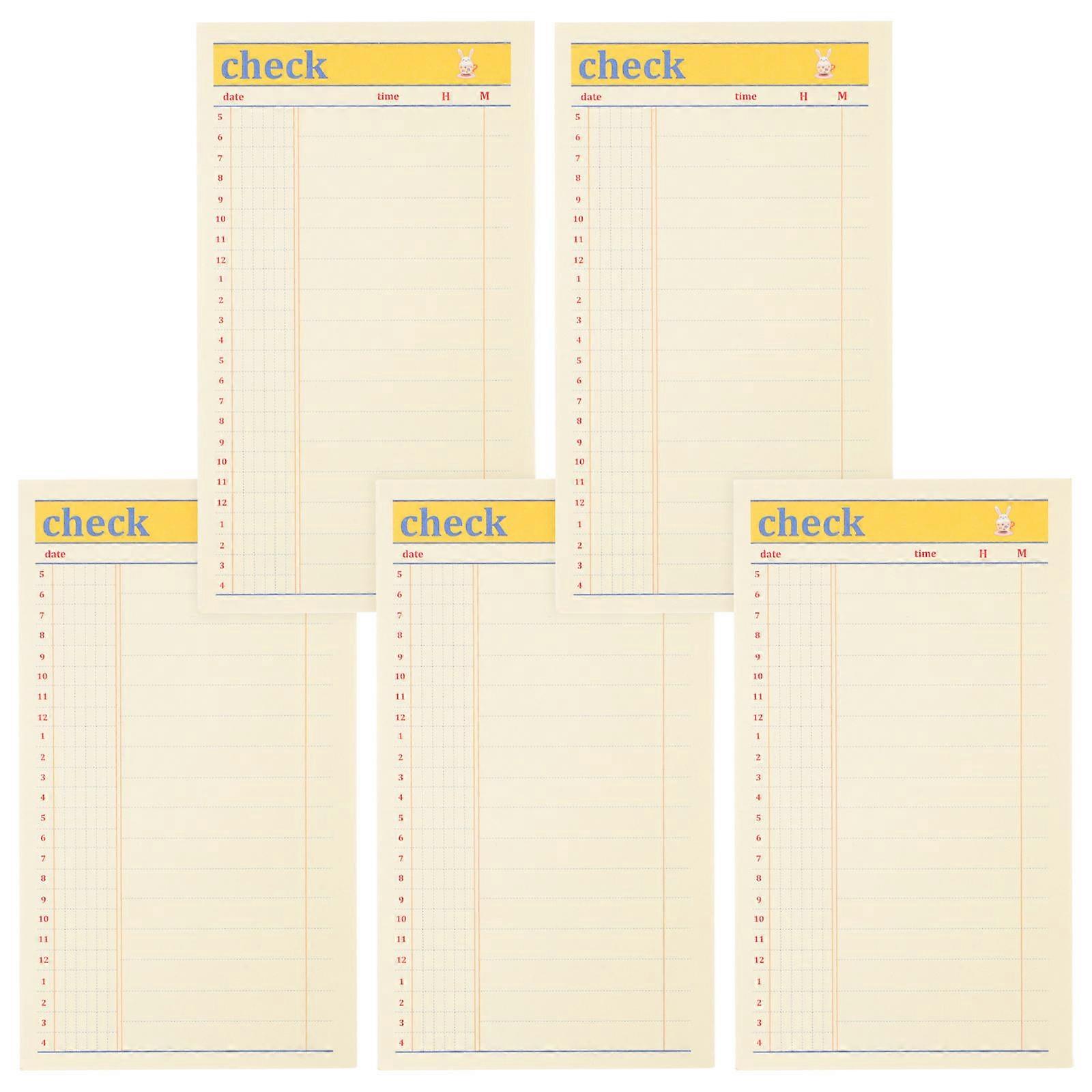 Time Management Notepad Portable Planning Handbooks For School Use And Office Work 14x8CM 5Pcs