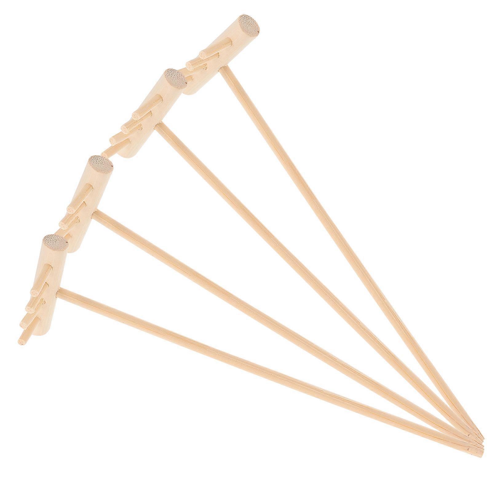 Small Rakes Bamboo Garden Tool For 4Pcs
