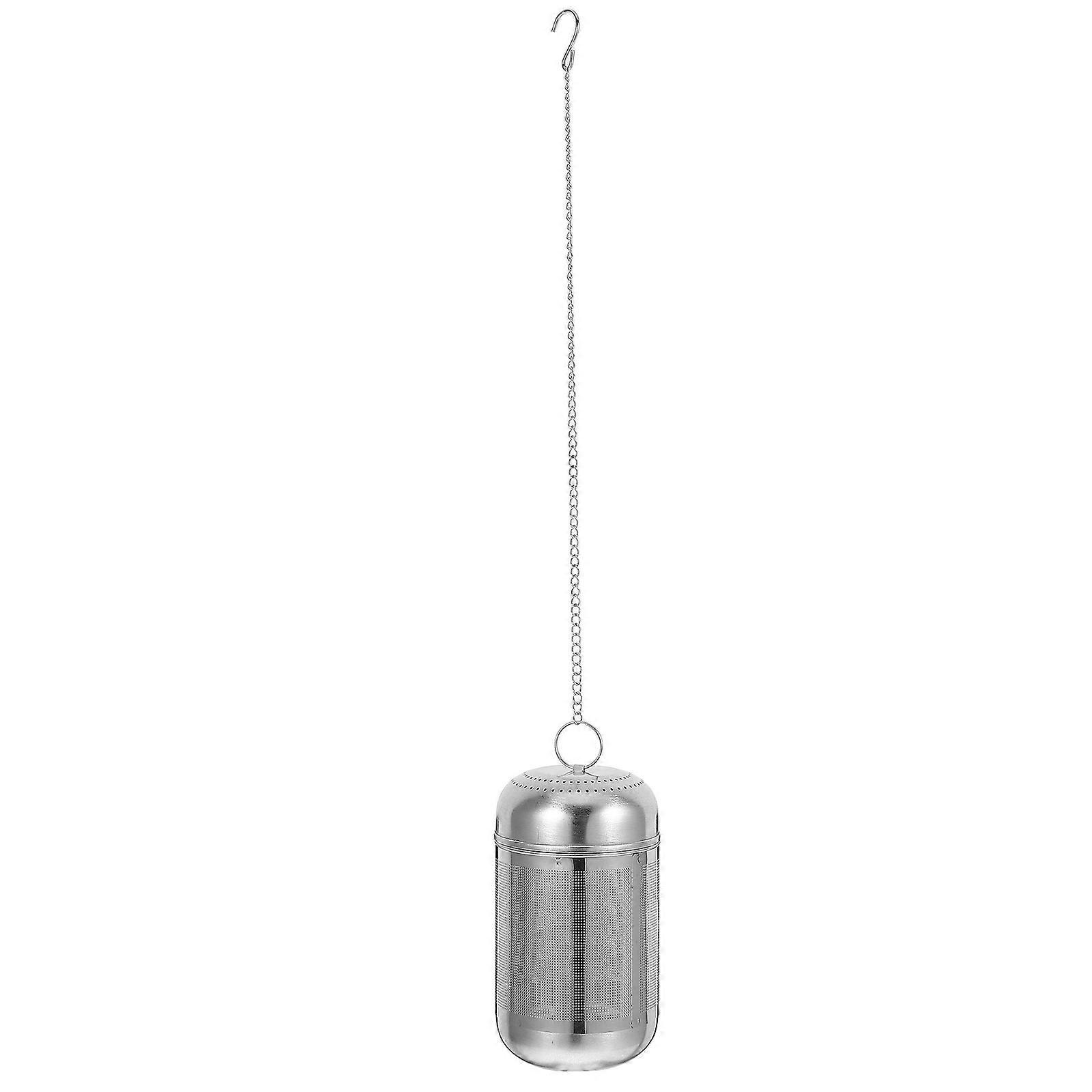 Stainless Tea Infuser Seasoning Ball Kitchen Utensil For Chinese Medicine Preparation Dregs Removal Silver 9.50X5.00X5.00CM 1Pcs