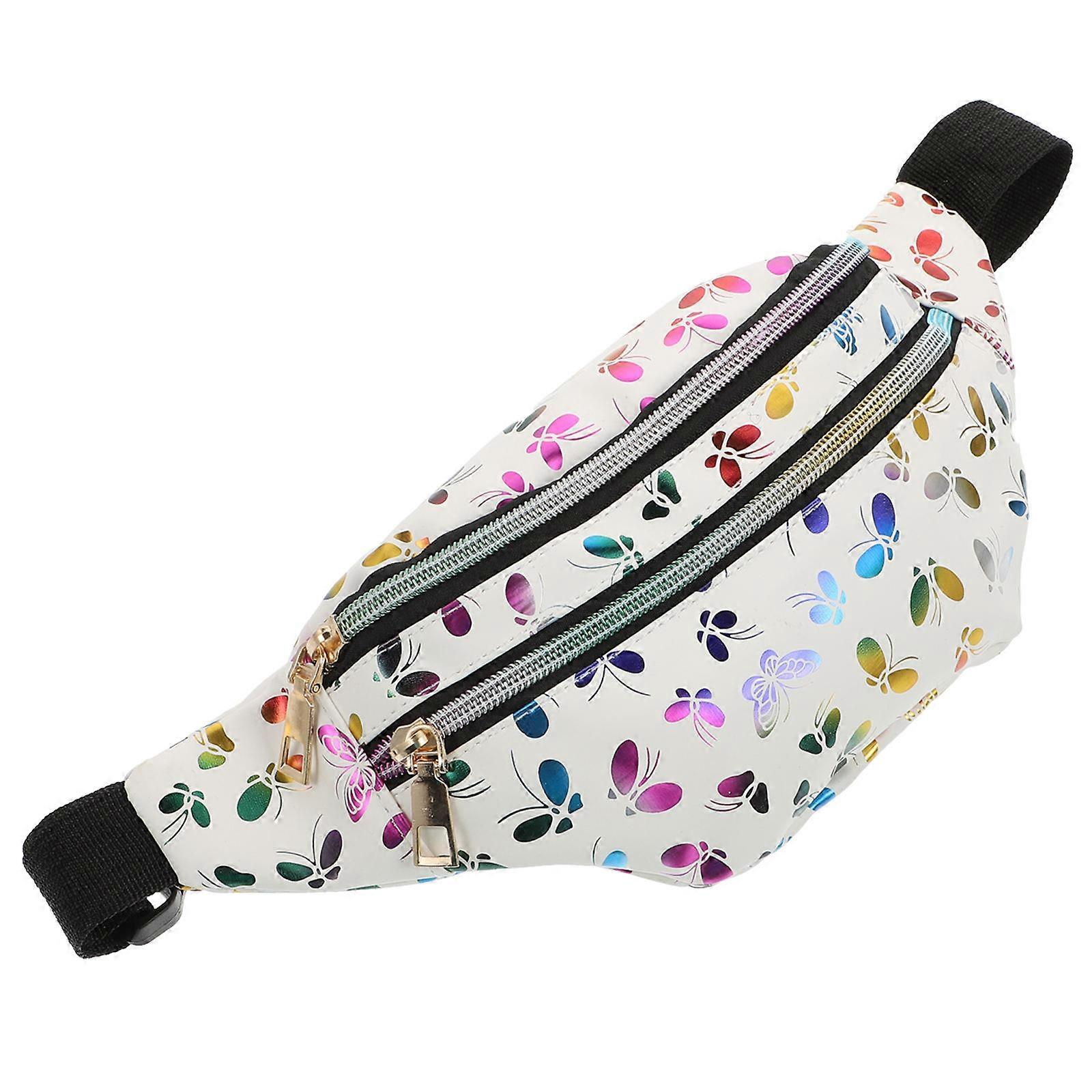 Waist Pack For Women All Casual Bag Rectangular Shape White Color 30X12.5CM Storage Adjustable Straps Crossbody and Waist Use 1Pcs