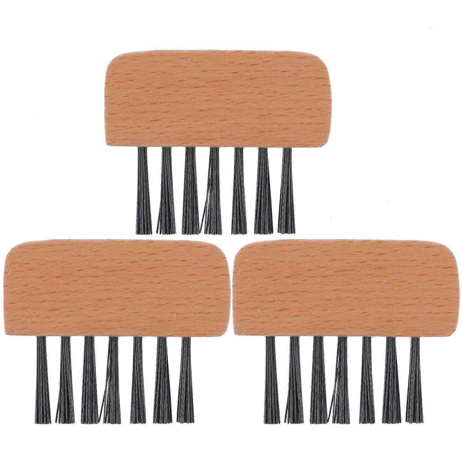 Softball Home Plate Brush Set Sturdy Bristles for Field Maintenance & Dirt Removal, 3pcs Umpire Gear