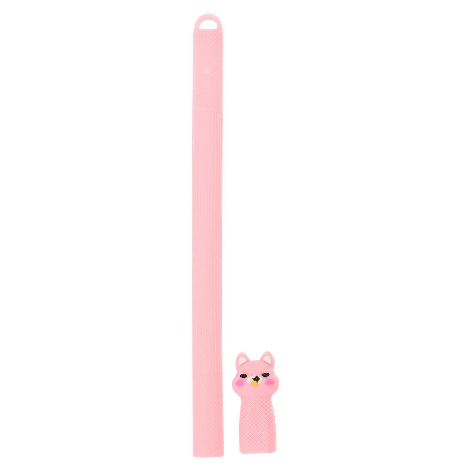Silicone Protective Case for Pencil Durable, Lightweight Stylus Enclosure with Cat Design, Pink, Scratch Resistant, Easy to Install