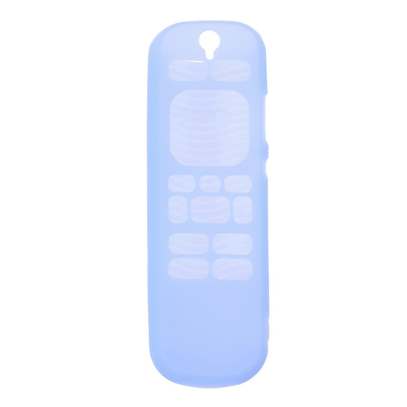 Silica Gel Remote Control Bumper Back Cover Shockproof Protection Shell for TV Control Accessory Blue