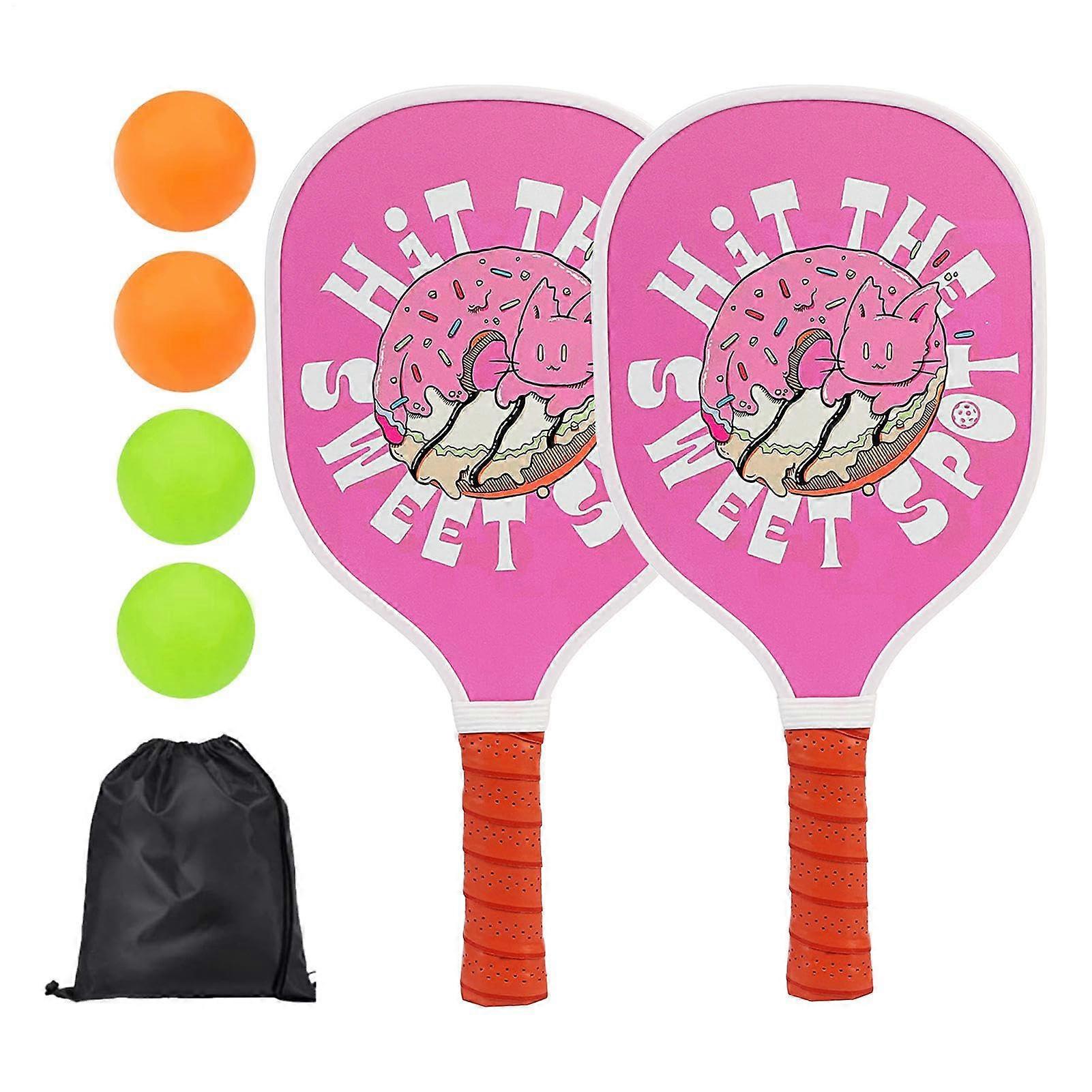 Hole Ball Paddle Set, Ball Competition Kit for Beginners, Large with Easy Grip Handle, Racket Area Sports Accessories