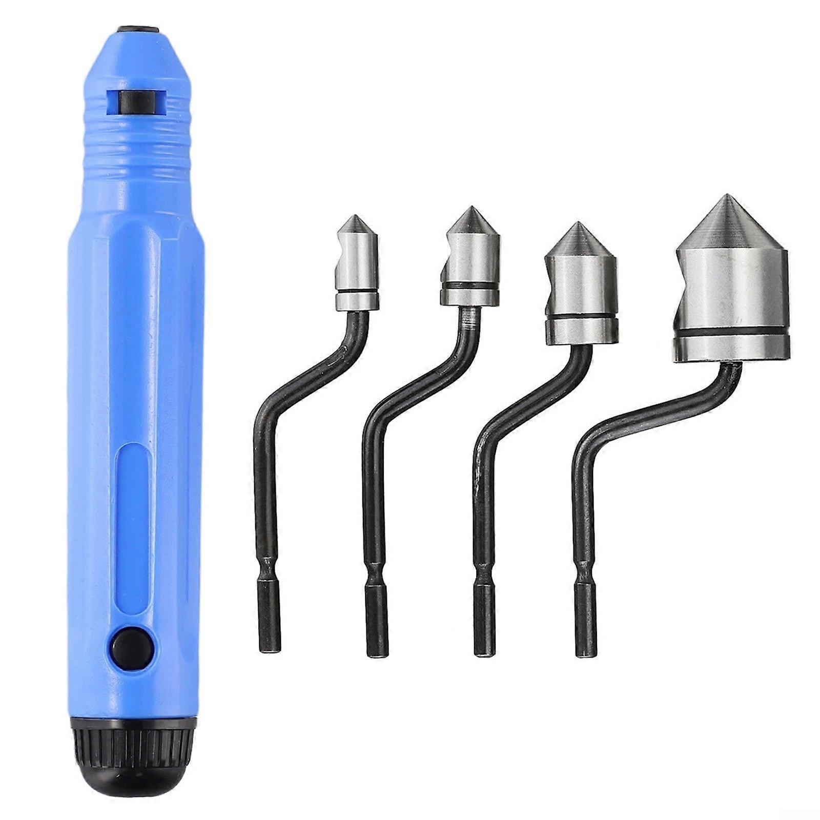 Deburring tool set, Chamfering tool set with M2 highspeed steel BC6301/8301/1041/1651 and NB1000 handle (5 pieces)