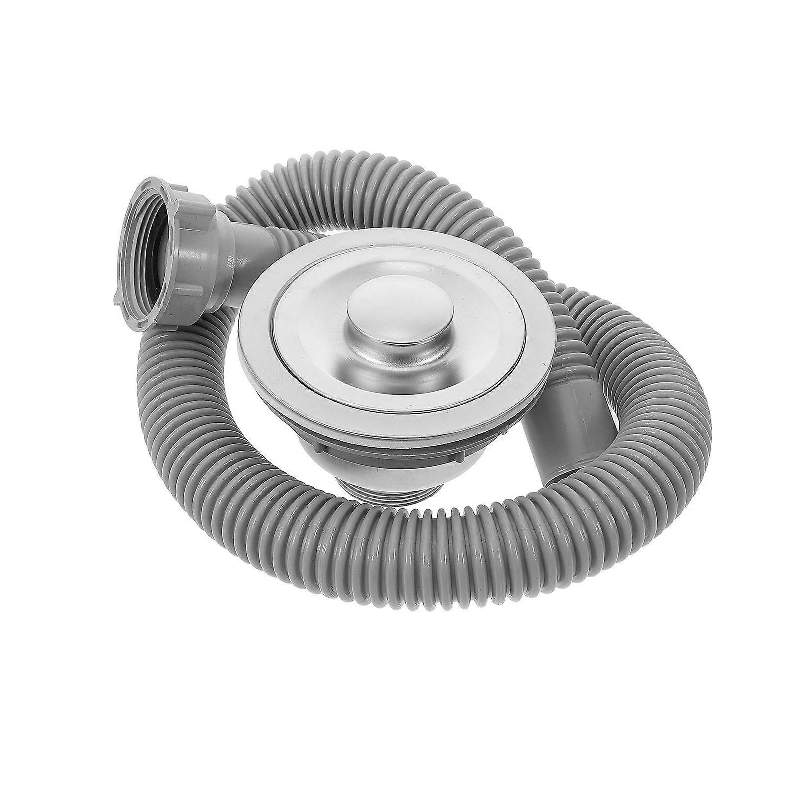 Kitchen Basin Single Drain Pipe Round Shape Grey Color 1Set