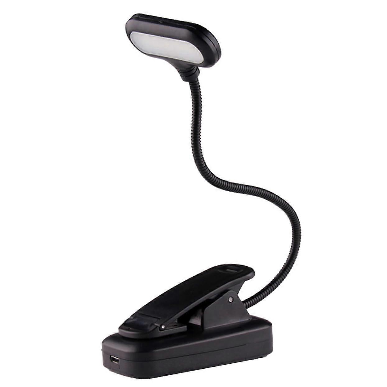 Clamp Light Reading Light Book Lights Adjustable Table Lamp Reading Lamp Black