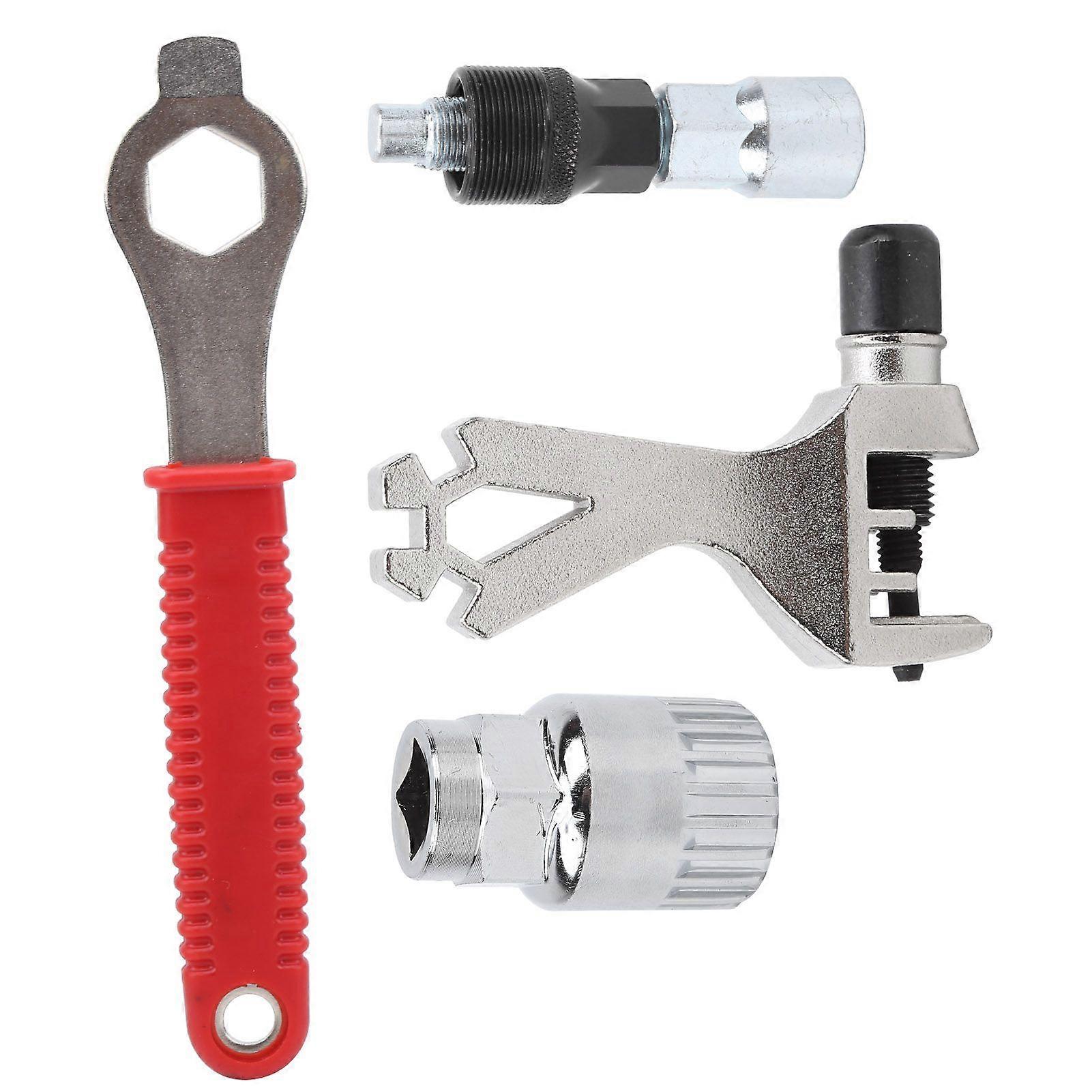 Bike Repair Tool Chain Cutter Wrench Remove Bottom Bracket Sleeve Tail Hook Puller ToolBottom Bracket Silver YMQX)