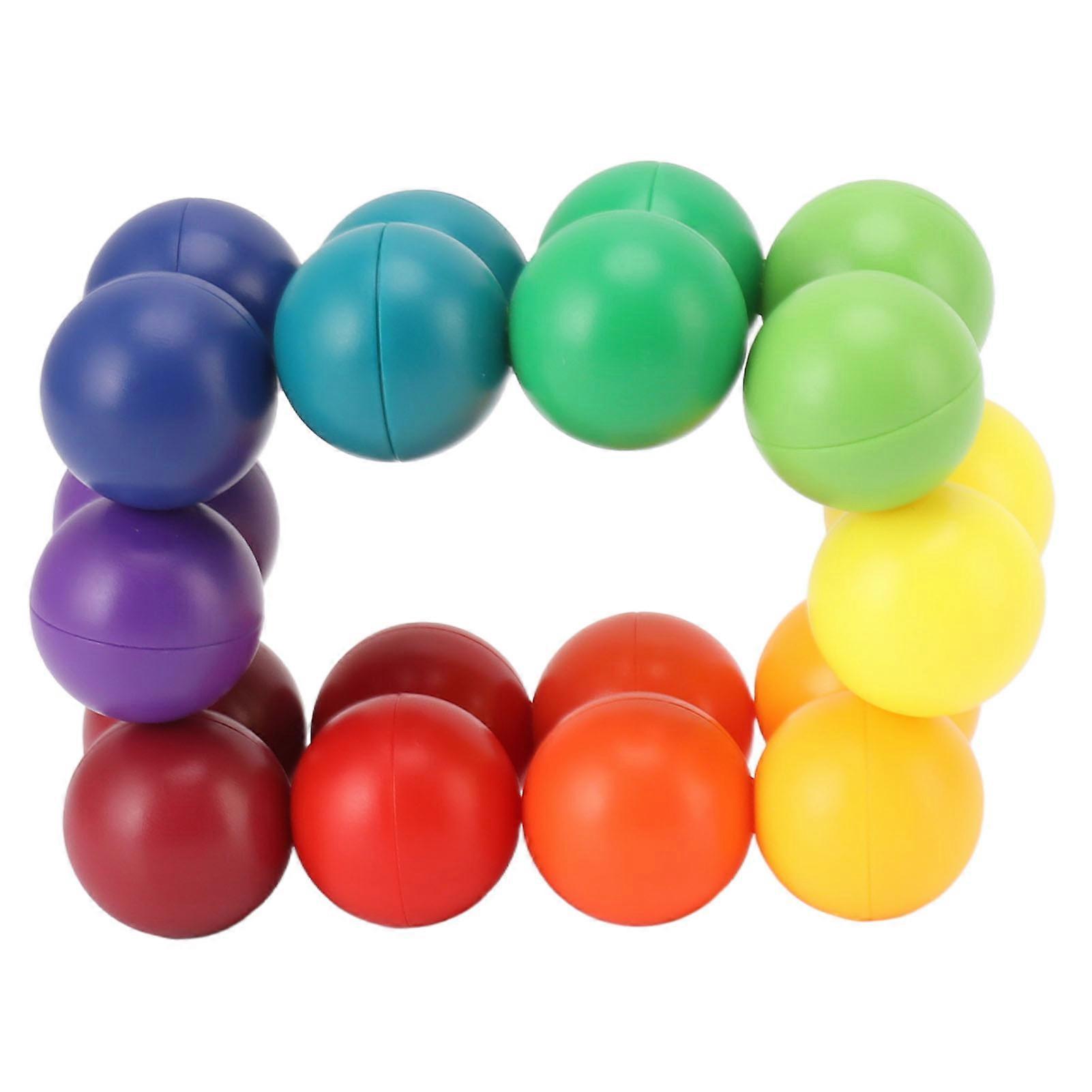 Fidget 3D Puzzle Ball Endless Twisted Stress Relief Educational Bright Color Intelligence Development Puzzle Ball Toy 