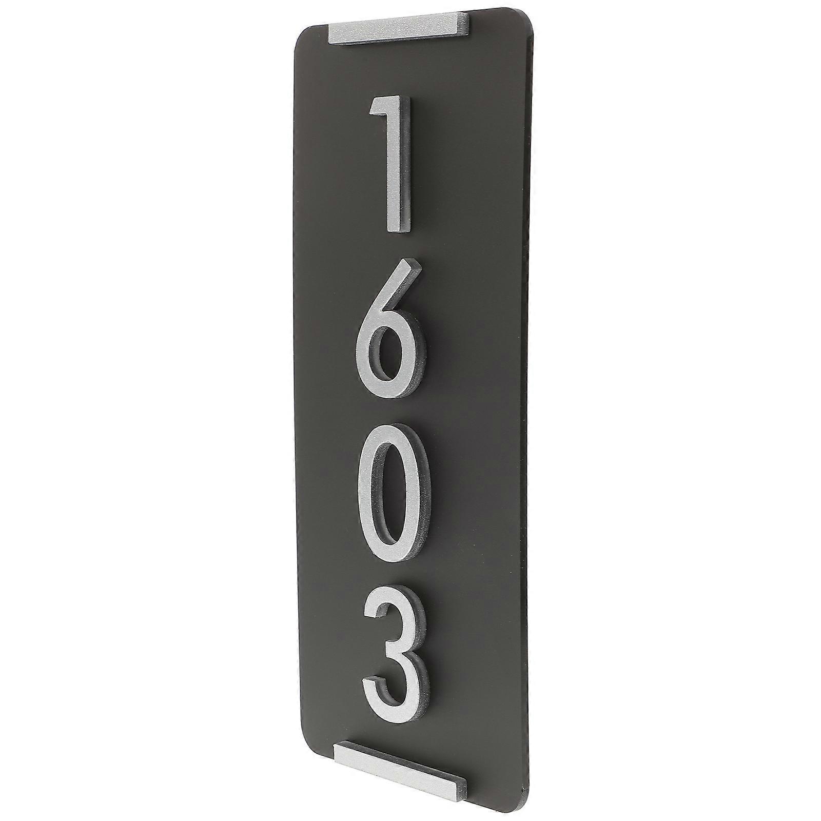 House Numbers Plaque Custom Address Plaque for Hotels Public Places 7.86X3.54X0.20in Acrylic Practical 1 Set