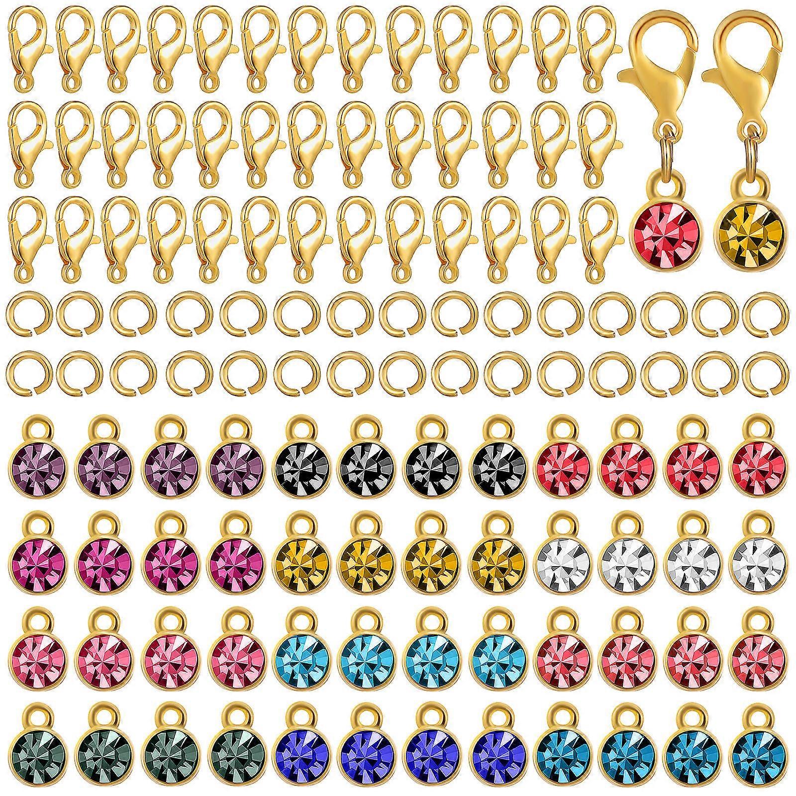 Handmade Pendant Set Versatile Use Jewelry Making Kits Alloy Material 0.50X0.50X0.20cm 48Pcs