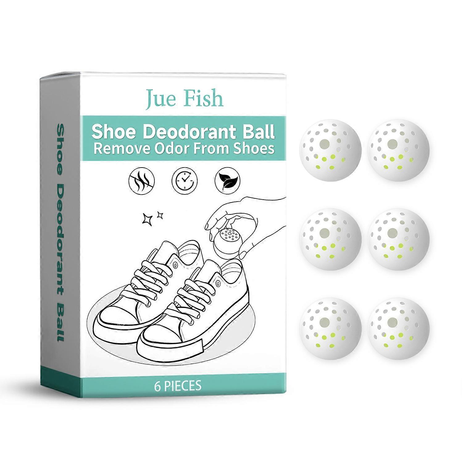 F2k JUE-FISH JU-C03-0020-01 6Pcs Shoe Deodorizer Balls Odor Eliminator a1z for Footwear Freshener