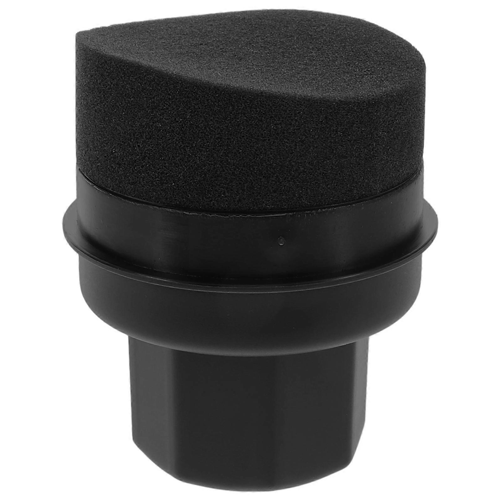 High Density Sponge Tire Polishing Tool with Storage Cap – Handheld Curved Wax Applicator for Car Maintenance and Detailing